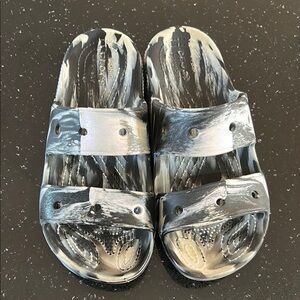 CROCS Black and Gray Women's Sandals